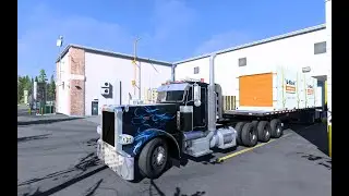 Jamaican driving custom stretched frame Peterbilt 389