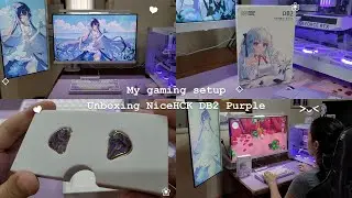 💜 My Gaming Setup | Unboxing NICEHCK DB2 Purple | コージーゲームプレイ 💜