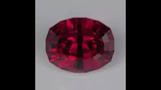 Step Oval Cut Rhodolite Garnet 5.18 Carats