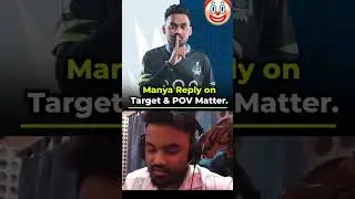 Manya Reply on Soul Target & POV Matter🥹💀#bgmishorts #bgmi #manya #jonathangaming #regaltos #bgis
