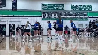 Lakeview volleyball plays Omaha Skutt Catholic