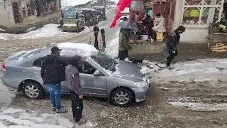 snow weather in Kel but every type of car is coming easily in Feb 22 in Kel