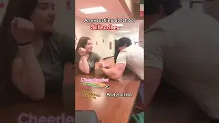 Arm wrestling girl vs boy// #shortvideo #armwrestling