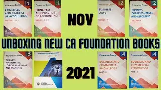 Ca Foundation Books Unboxing for Nov 2021