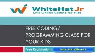 Free Free Free !!!!!! Free Class Registration at WhitehatJr Online Coding Class