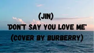 (Jin) 'Don't Say You Love Me' (Cover by BURBERRY)