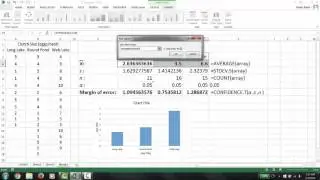 Bar Graphs with Confidence Intervals in Microsoft Excel