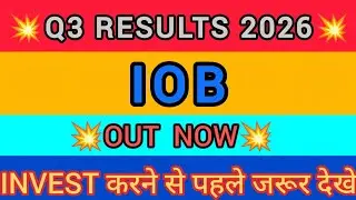 IOB Share Q3 Results 2026 | IOB News | IOB Results Today