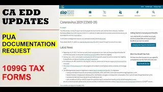 CA EDD Update- Tax Forms, PUA Documents, Overpayment Notices, Unemployment Update