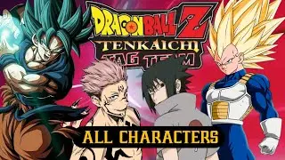 All characters from the ISO Dragon Ball ULTIMATE MANGA/CROSSOVER DBZ TTT MOD PPSSPP ISO Android