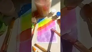 &ldquo;Easy Rainbow Painting Step by Step | Acrylic for Beginners&rdquo;#shorts