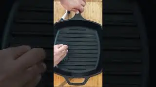 How to Clean Cast Iron Grill Pan #HowTo #CastIronPan #GrillPan