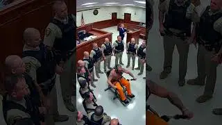 Inmate Explodes After Hearing 45,000-Year Sentence | Violent Courtroom CCTV