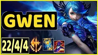 GWEN VS SYLAS - 22/4/4 KDA TOP GAMEPLAY