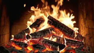 Ultra-Realistic Fireplace Background HD | Warm Crackling Fire Ambience 🔥
