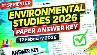 Environmental studies Answer key 2026 | Mgsu 1st semester|BA Bsc Bcom environmental studies 1st year
