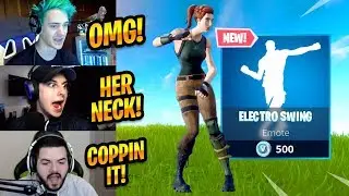 STREAMERS REACT TO *NEW* ELECTRO SWING EMOTE - Fortnite Best Moments & Fortnite Funny Moments #194