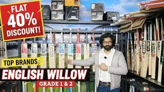 Flat 40% Off On Top Brand English Willow Grade 1 & 2 | Free Machine Knocking also 999-066-1622 