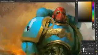 Space Marine Warhammer 40k Digital speedpaint