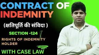 CONTRACT OF INDEMNITY||| (क्षतिपूर्ति की संविदा)|||