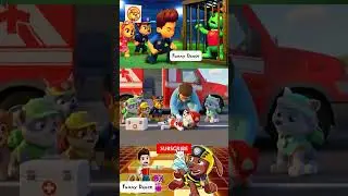Paw Patrol Scary Chase 🆚 Ryder 🆚 Marshall Fun X Dance Cover | Tiles Hop _  #8 #pawpatrol #shorts