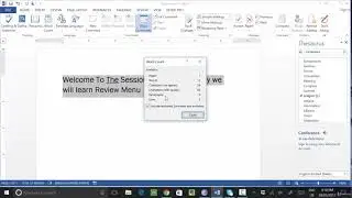 How To Use Thesaurus Option in Ms Word | REVIEW MENU IN MICROSOFT WORD