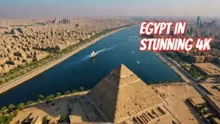 Cairo, Nile & Pyramids in 4K | Stunning Daytime Drone Footage for Sale