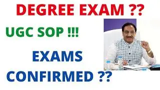 ALL UNIVERSITY UPDATE | vtu updates today 2020 | UGC SOP explained  !!