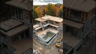 From construction chaos to a finished modern home. #architecture #advertising #dronevideo