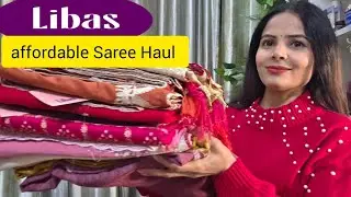Libas Saree Haul !! Affordable Saree Under Budget 1500/ only try on haul !!