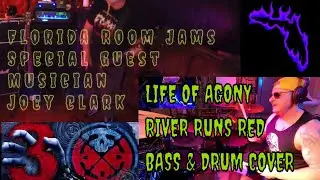 Life of Agony 'River Runs Red' Joey Clark drumming INSANE Florida Room