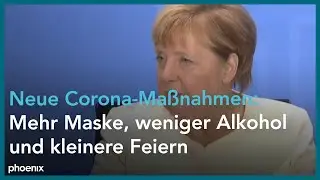Neue Corona-Ma&szlig;nahmen: Pressekonferenz mit Merkel, S&ouml;der und Tschentscher am 29.09.20