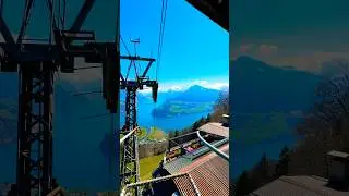 BREATHTAKING VIEW💫OVER LAKE LUCERNE & BRUNNEN📍SWISS ALPS FROM ABOVE#switzerland#view#shotrs#luzern