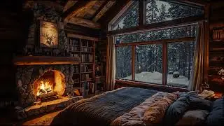 Winter Bedroom with Fireplace | Cozy, Comfortable Space for Working and Studying