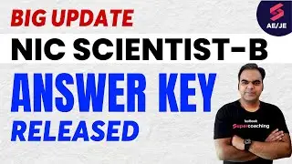 NIC Scientist B Answer Key 2023 Released