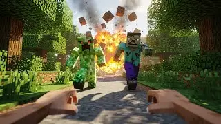 MINECRAFT RUN! 🟩 Brain Break Workout for Kids (Interactive Warm Up)