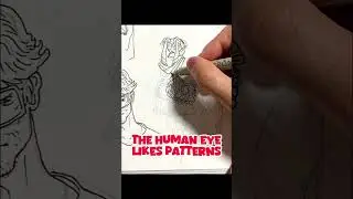 How to draw interesting textures with pattern hack. #arttips #drawing #creativetutorial #arttutorial