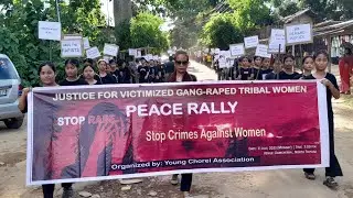 Speeches from Miss Margreth,  Mrs Anny & Pu Fonidhar at Protest Rally , Damcherra