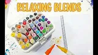 Relaxing, Satisfying Alcohol Marker Blending ~ No Talking #art #relaxing #satisfying
