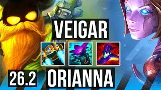 VEIGAR vs ORIANNA (MID) | EUW Master | 26.2