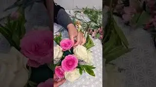 How to make a wedding ring holder | Flower arrangement ideas #flowers #flowerarrangement #engagement
