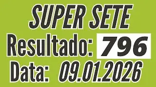 Resultado SUPER SETE de hoje 9/01/ Fernando Arruda Loterias