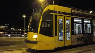 Combino trams in Budapest - Strassenbahn - light rail, villamos, tramway
