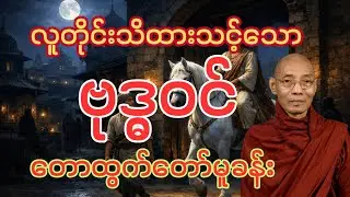 ပါချုပ်ဆရာတော်ဘုရား​ကြီးဟောကြားတော်မူသော ဗုဒ္ဓဝင် (တောထွက်တော်မူခန်း) #တရားတော်များ 