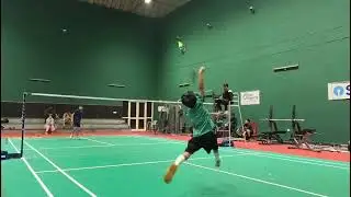 Badminton match kid's u_11 boys singles 