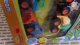 Unboxing TOYS Review/Demos - Part 1 baby construction toy car truck vehicle set gravel cement  crane