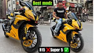 R15 V3 Modified | R15 को Super Bike बाना दिया 🔥 | V3 India First Modified | R15 Kiling Modz