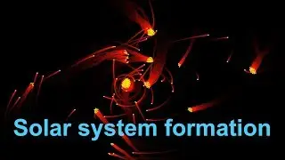 🌀 Solar system formation: A Python attempt to simulate the birth of a solar sys.