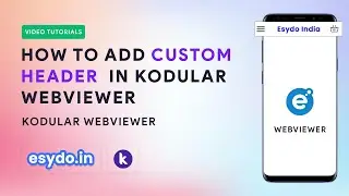 How to Add Custom Header in Kodular Webviewer Application  || Webviewer Tutorial Part 6