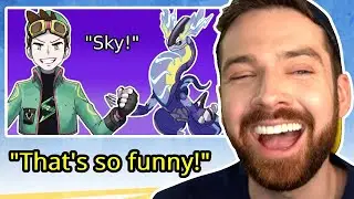 I Made Him Laugh! - MandJTV Reacts To Pokemon Violet Team Sky, but it's only MandJTV saying 